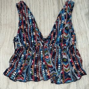 Multi color cropped tank